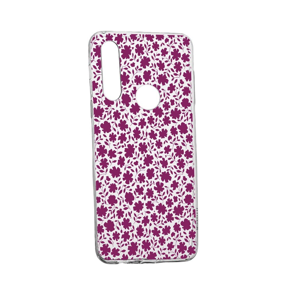 Husa Flowers Pattern, pentru Huawei Y6p, rezistenta la uzura, anti-alunecare, din silicon Premium, 627