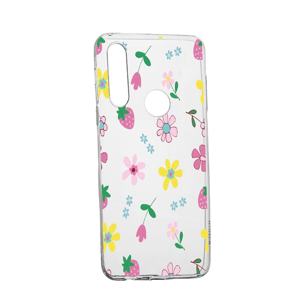 Husa Silicon Flowers, Compatibila cu Samsung Galaxy M11, rezistenta la uzura, anti-alunecare, 687