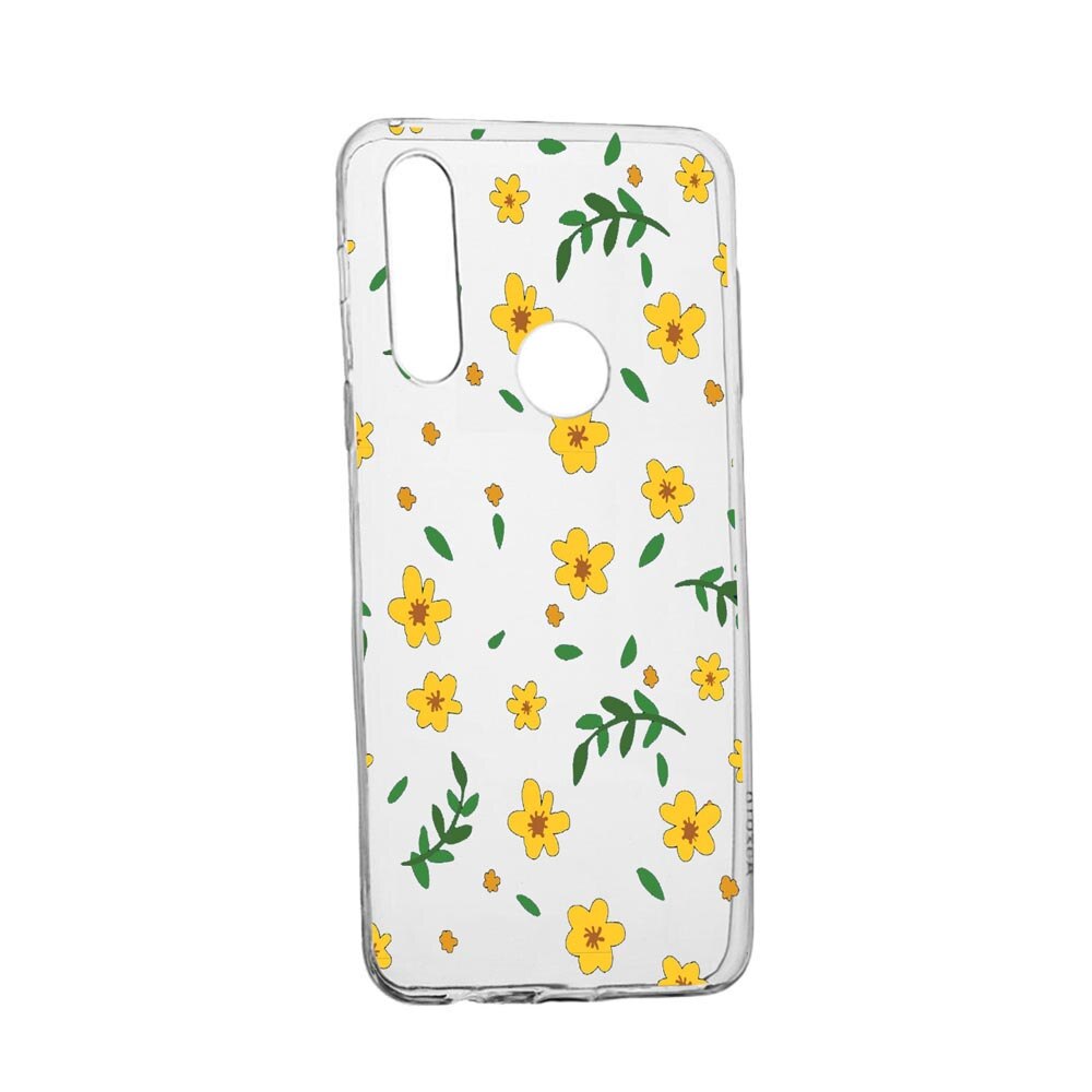 Husa Little yellow flowers, pentru Huawei Y6p, rezistenta la uzura, anti-alunecare, din silicon Premium, 696
