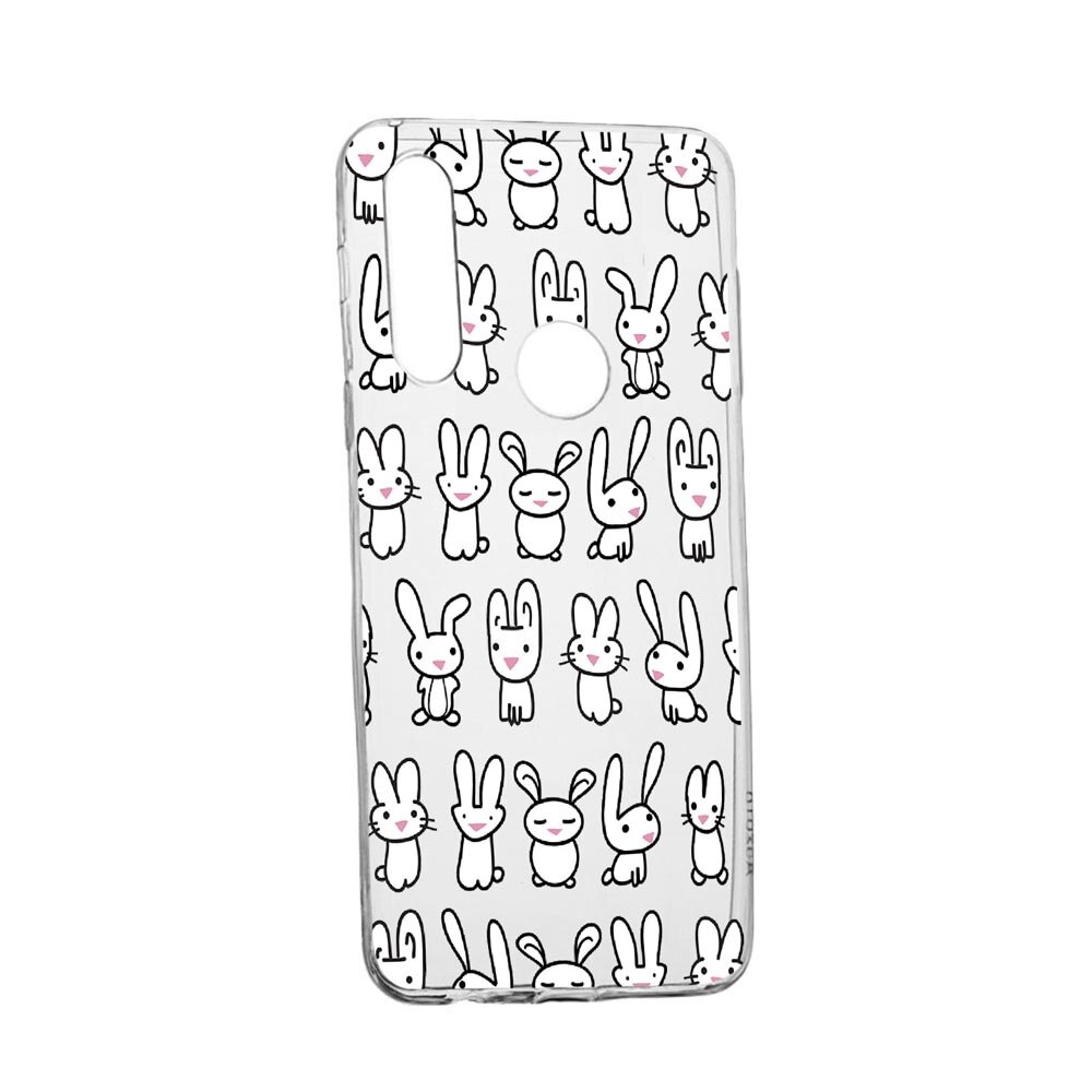 Husa Silicon Rabbits, Compatibila cu Motorola Moto G Pro, rezistenta la uzura, anti-alunecare, 691