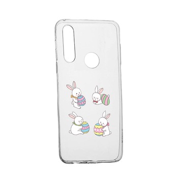 Husa Rabbit, pentru Huawei Y6p, rezistenta la uzura, anti-alunecare, din silicon Premium, 690 Husa Rabbit, pentru Huawei Y6p, rezistenta la uzura, anti-alunecare, din silicon Premium, 690
