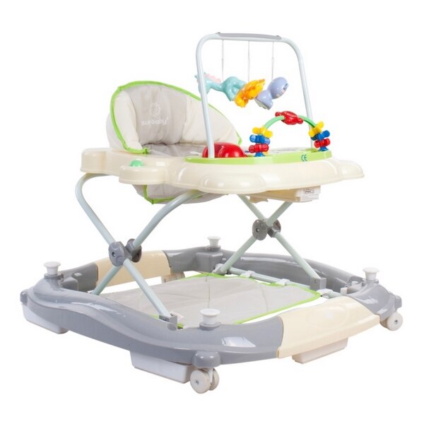 Premergator sun baby pisicuta 021 cu functie de balansoar - green grey