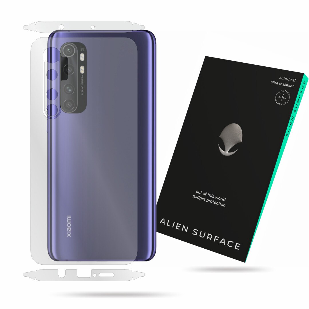 Folie Alien Surface, Xiaomi Mi Note 10 Lite, protectie spate, laterale