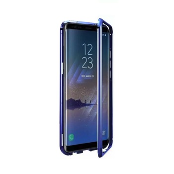 Husa 360 Magnetica cu Sticla fata + spate pentru Galaxy Note 10 Plus Blue Husa 360 Magnetica cu Sticla fata + spate pentru Galaxy Note 10 Plus Blue
