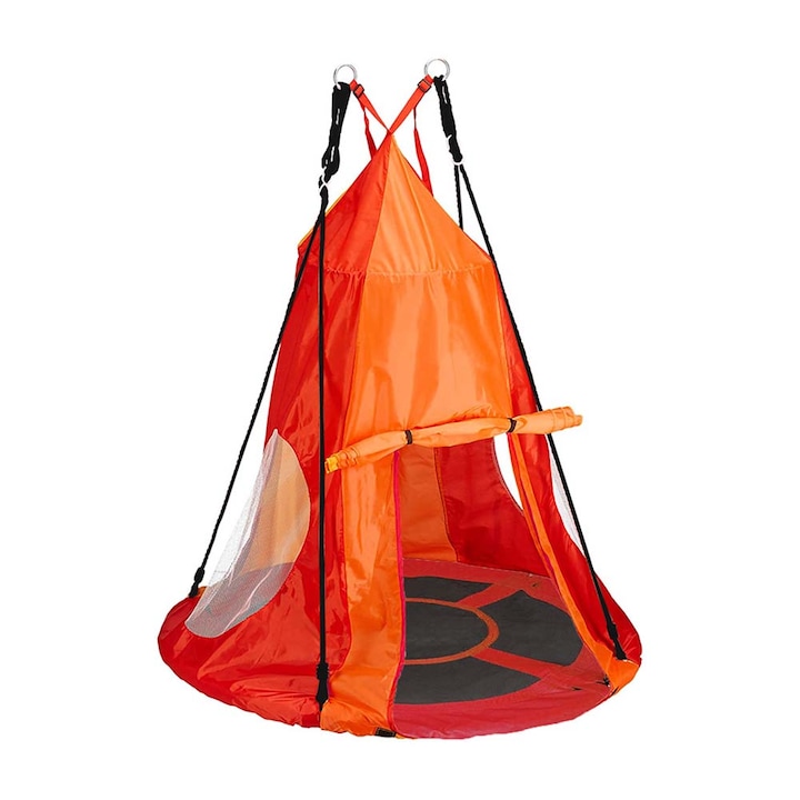 Timeless Tools Fészekhinta sátorral, 110 cm-es átmérővel, piros