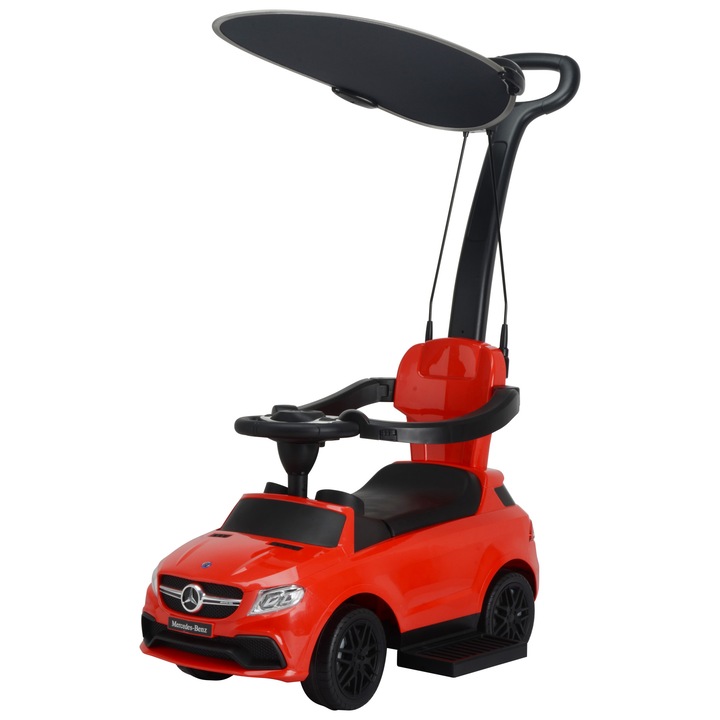 Кола с дръжка/сенник Chipolino MERCEDES AMG GLЕ63, 0+, Червен