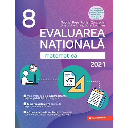 Matematica Evaluarea Nationala 2021 Clasa A Viii A Gabriel Popaadrian Zanoschi Emag Ro