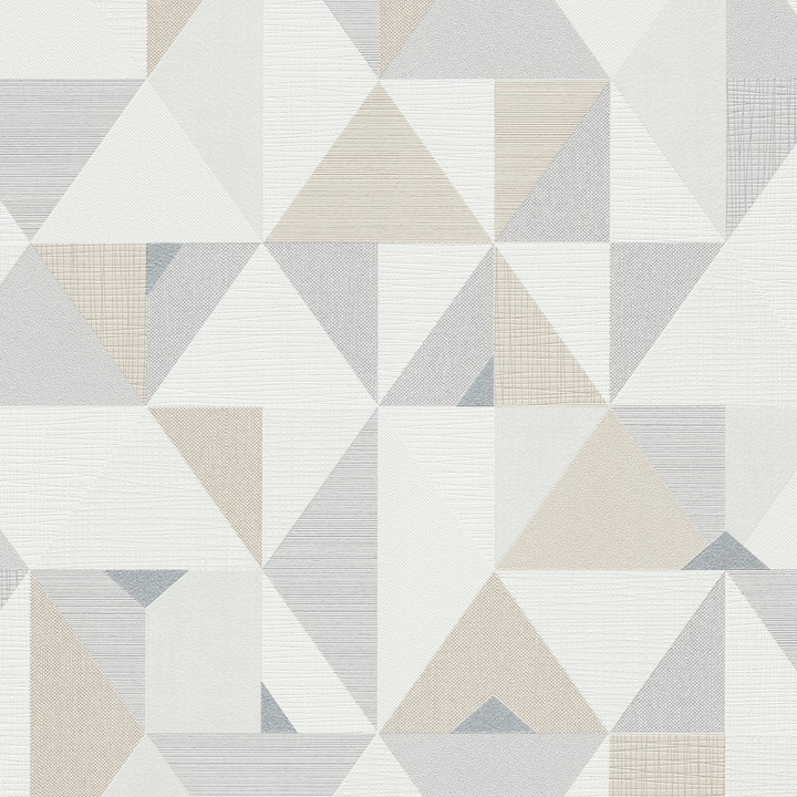 Tapet modern Novara IV 10119-14 crem cu gri 0,53cm x 10m