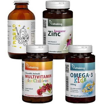 Pachet suplimente si vitamine Copii 4-6 ani Vitaking 4 cutii suplimente Pachet suplimente si vitamine Copii 4-6 ani Vitaking 4 cutii suplimente