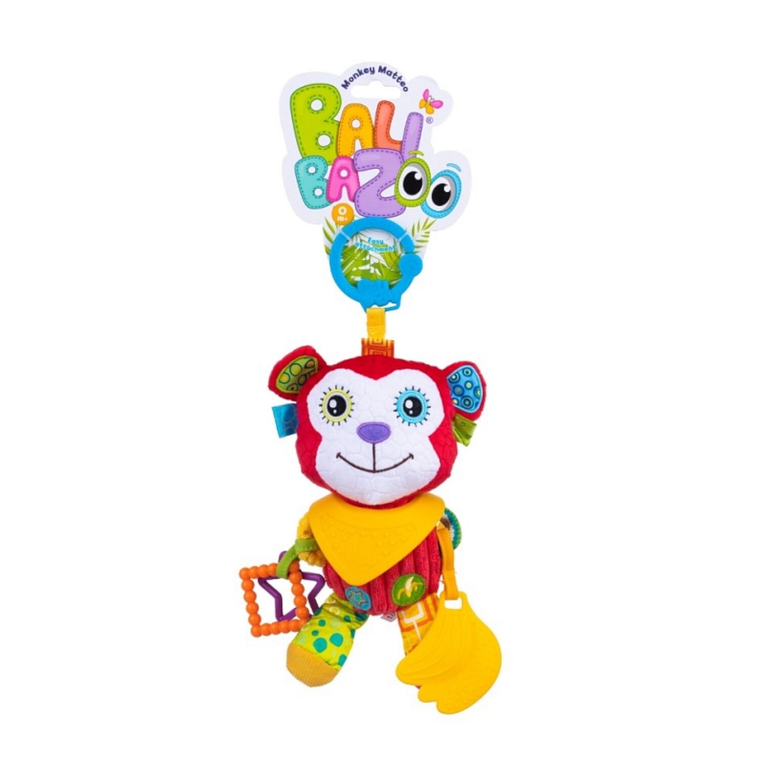 Pandantiv Balibazoo Monkey Mateo,maimutica colorata
