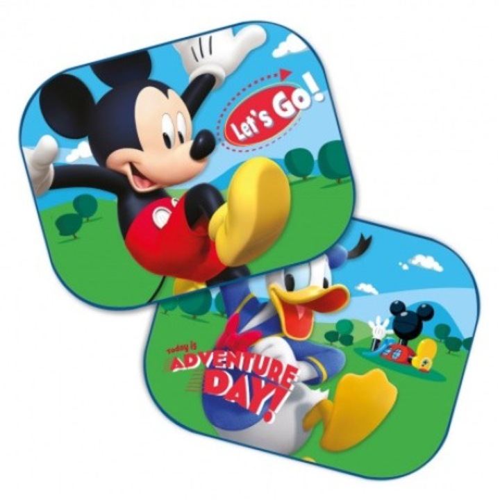 Autós napellenző Disney Mickey-Donald 2 db
