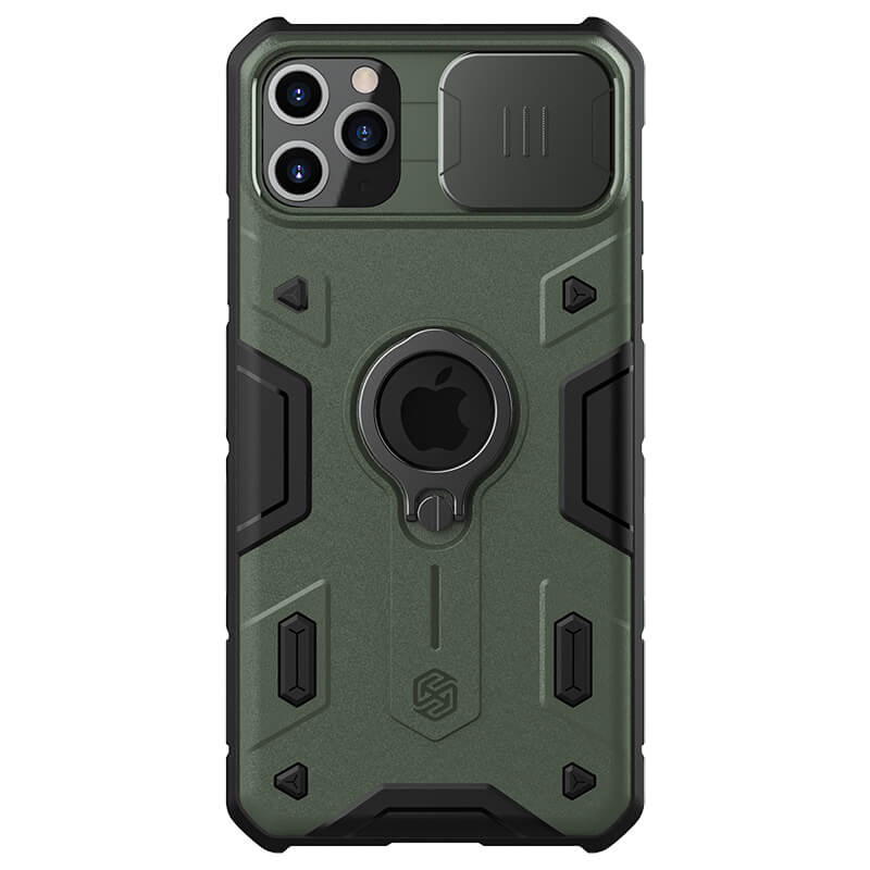 Husa protectie spate si camera foto verde, pentru Apple iPhone 11 Pro Max- Nillkin CamShield ARMOR