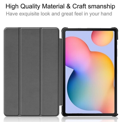 Husa Book Cover compatibila cu Samsung Galaxy Tab S6 Lite 10.4",Negru- TELGORBCS®