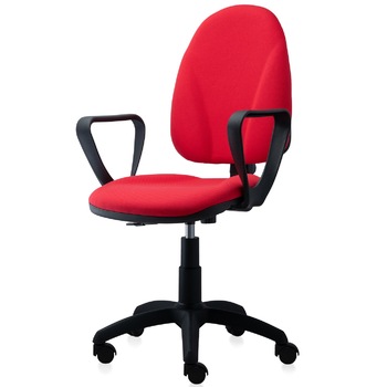 Scaun ergonomic de birou TRAFFIC CHAIRS MILANO, tapiterie textil, rosu, spatar super ergonomic Scaun ergonomic de birou TRAFFIC CHAIRS MILANO, tapiterie textil, rosu, spatar super ergonomic