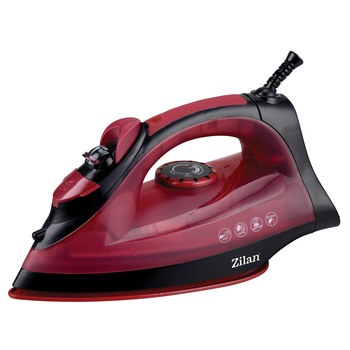 Fier de calcat Zilan 2188, Talpa ceramica, 2200 W, Auto-curatare, 0.30 l, 1.5 m, Alb/Rosu Fier de calcat Zilan 2188, Talpa ceramica, 2200 W, Auto-curatare, 0.30 l, 1.5 m, Alb/Rosu