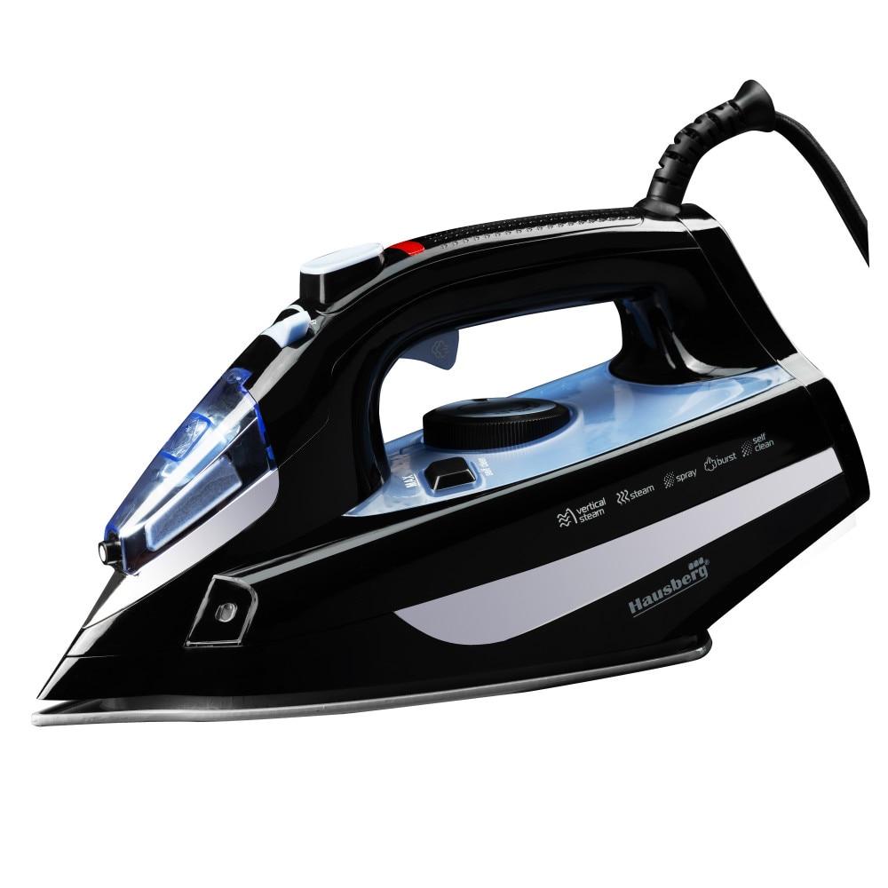 Fier de Calcat 2300W, Ceramic, Autocuratare, Pulverizare, Antipicurare, 300ml, Negru/Albastru