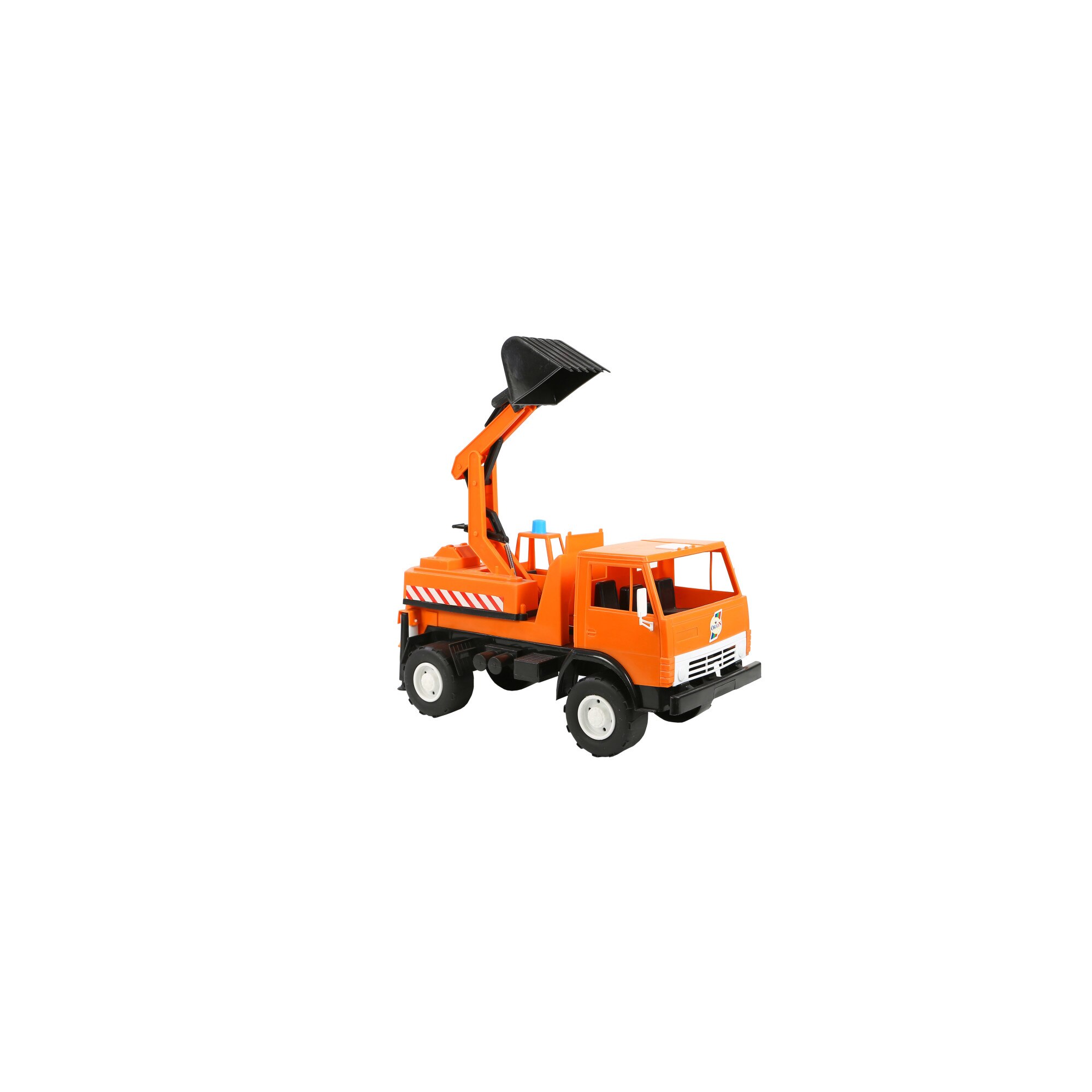 Masinuta utiliatara Kamaz cu excavator