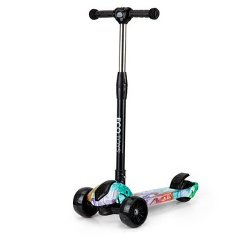 Trotineta Scooter cu 3 roti din cauciuc, verde, pentru baieti si fete Trotineta Scooter cu 3 roti din cauciuc, verde, pentru baieti si fete