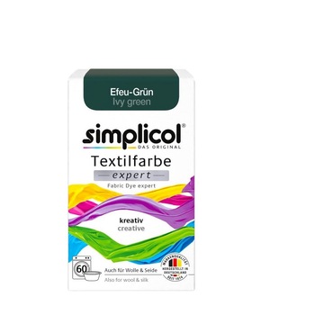 Vopsea pentru textile, Simplicol Expert, verde iedera, 150 gr Vopsea pentru textile, Simplicol Expert, verde iedera, 150 gr