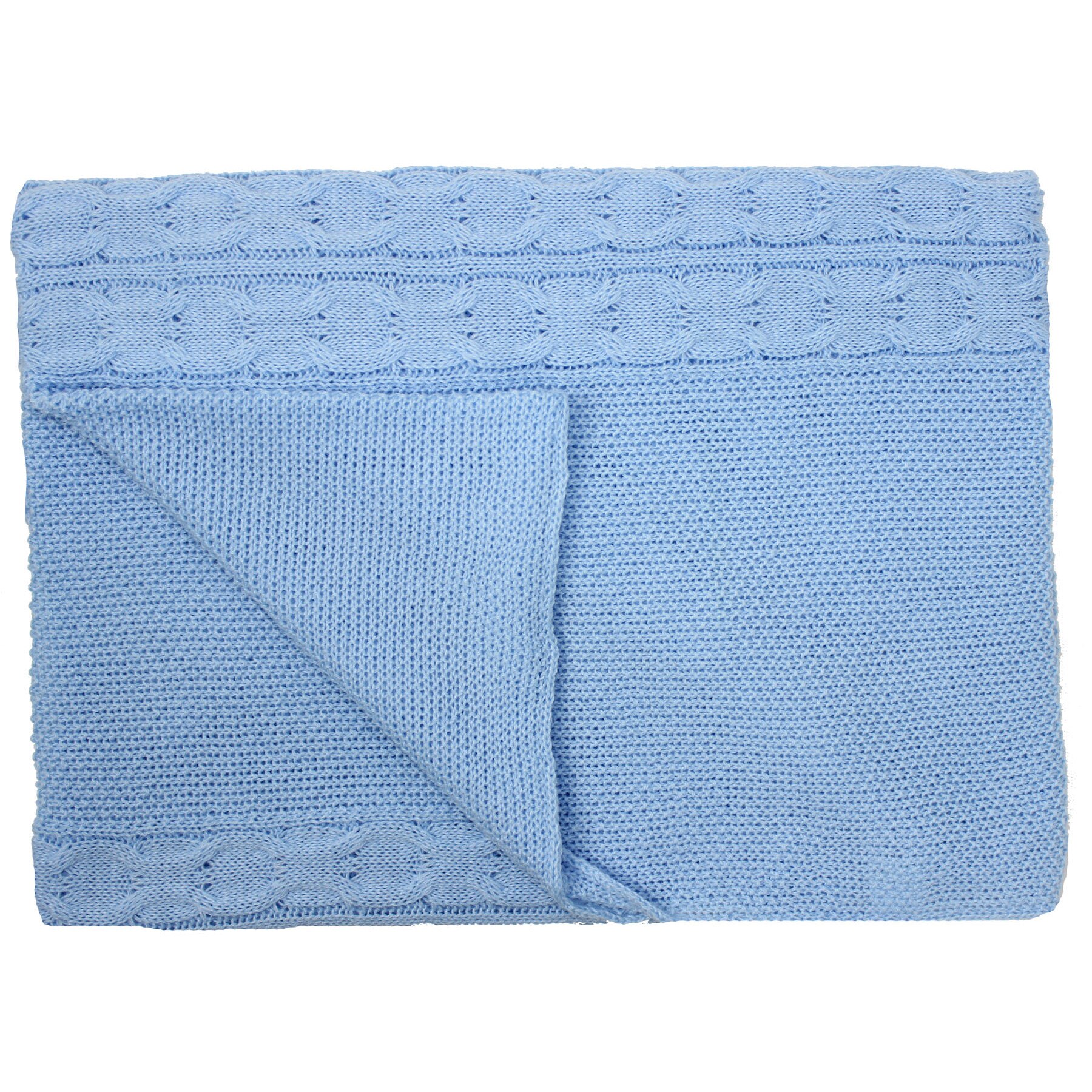 Paturica tricotata, Eva, albastra, 90x90cm