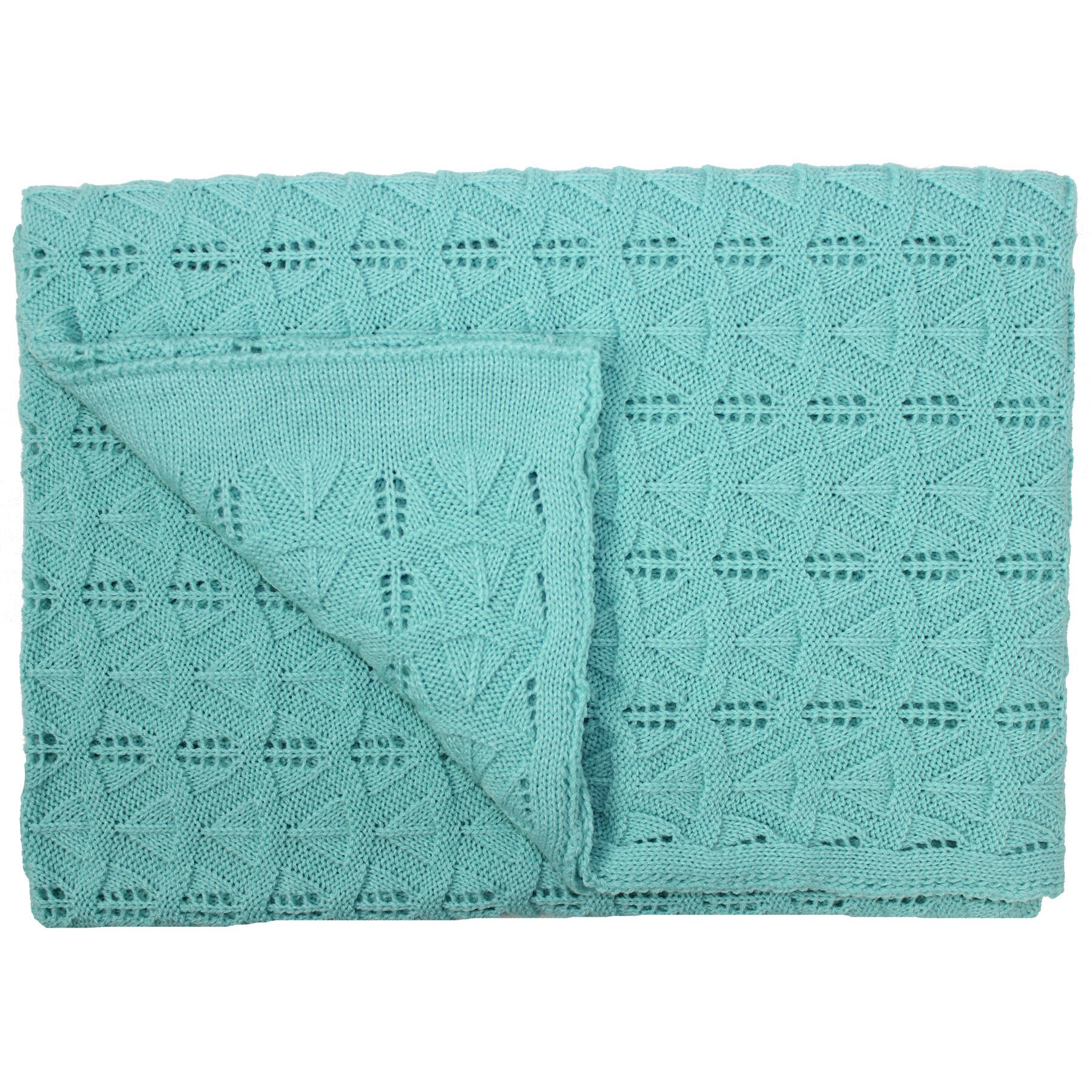 Paturica tricotata, Lola, verde, 90x90cm