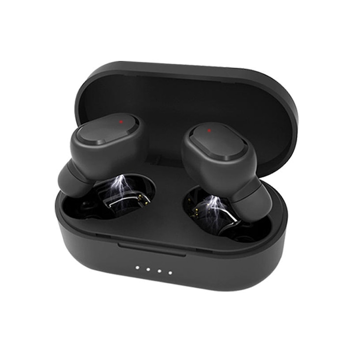 Casti Wireless Genius HS-M905BT, Bluetooth, Microfon, Negru