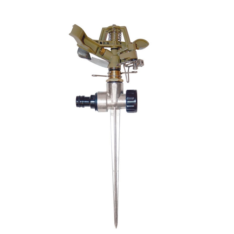 Aspersor metalic cu impuls si doua cai, TopGarden 380965