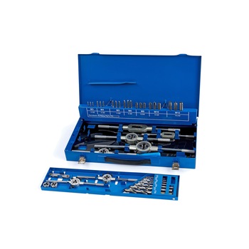 Trusa filiere si tarozi, HBM, 44 piese, m3-m12 Trusa filiere si tarozi, HBM, 44 piese, m3-m12