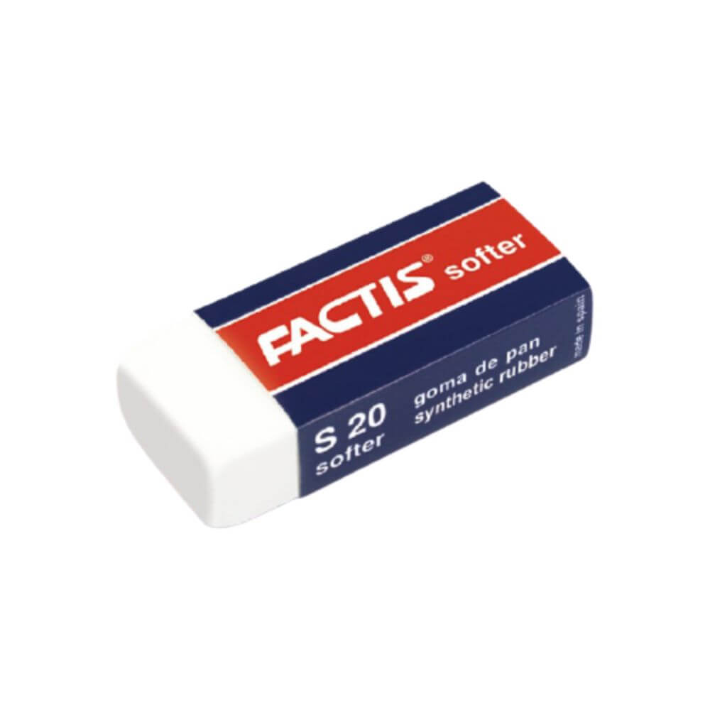 Set 20 Radiere Dreptunghiulare FACTIS Softer, Cauciuc Sintetic, Culoare Alba