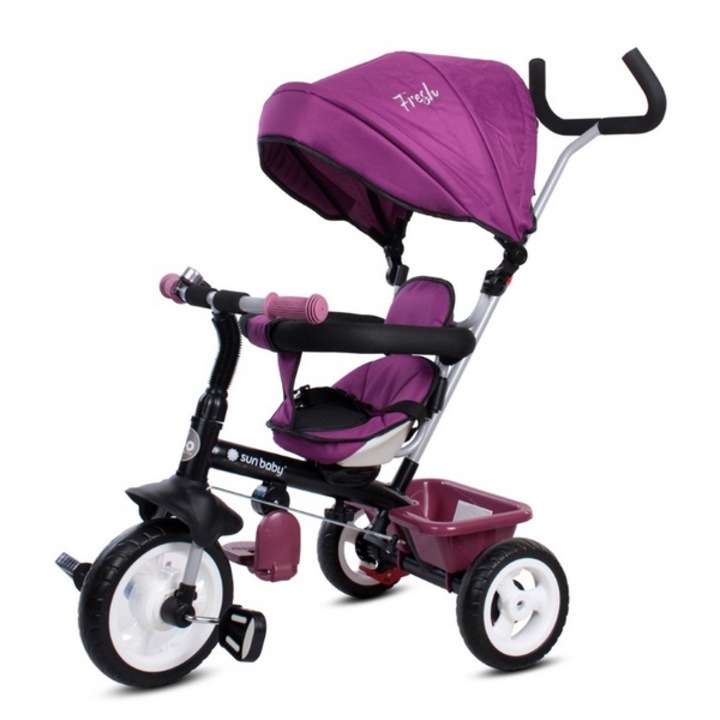 Триколка с обръщаща се седалка sun baby 017 fresh 360 - бордо