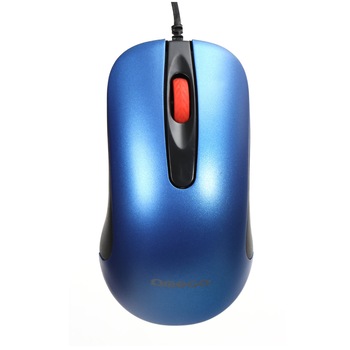 Mouse USB, Omega 45267 OM-520, cu cablu 1.2 m, 3 butoane, 1000 dpi, albastru cu negru Mouse USB, Omega 45267 OM-520, cu cablu 1.2 m, 3 butoane, 1000 dpi, albastru cu negru