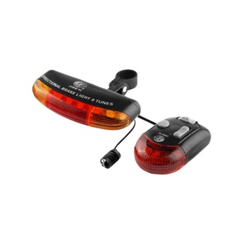 Semnalizare bicicleta cu 7 leduri si sonerie 8 melodii - baterii incluse Semnalizare bicicleta cu 7 leduri si sonerie 8 melodii - baterii incluse