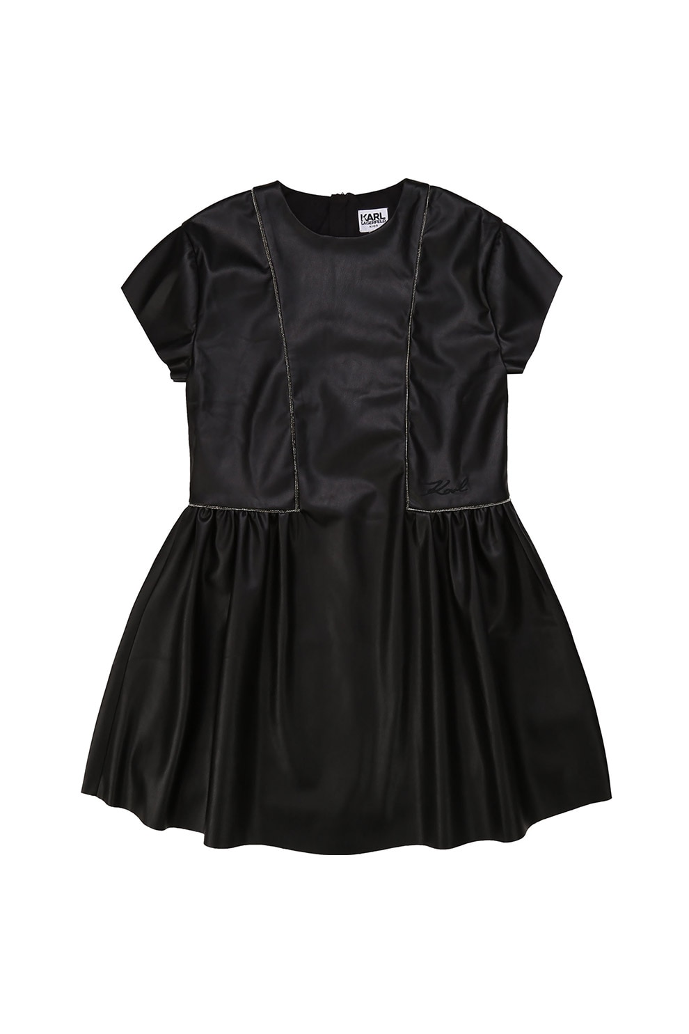 Karl Lagerfeld, Rochie mini evazata, Negru