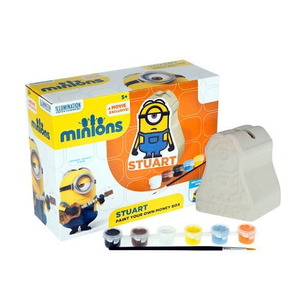Set pictura pusculita ceramica Minionul Stuart - Grafix