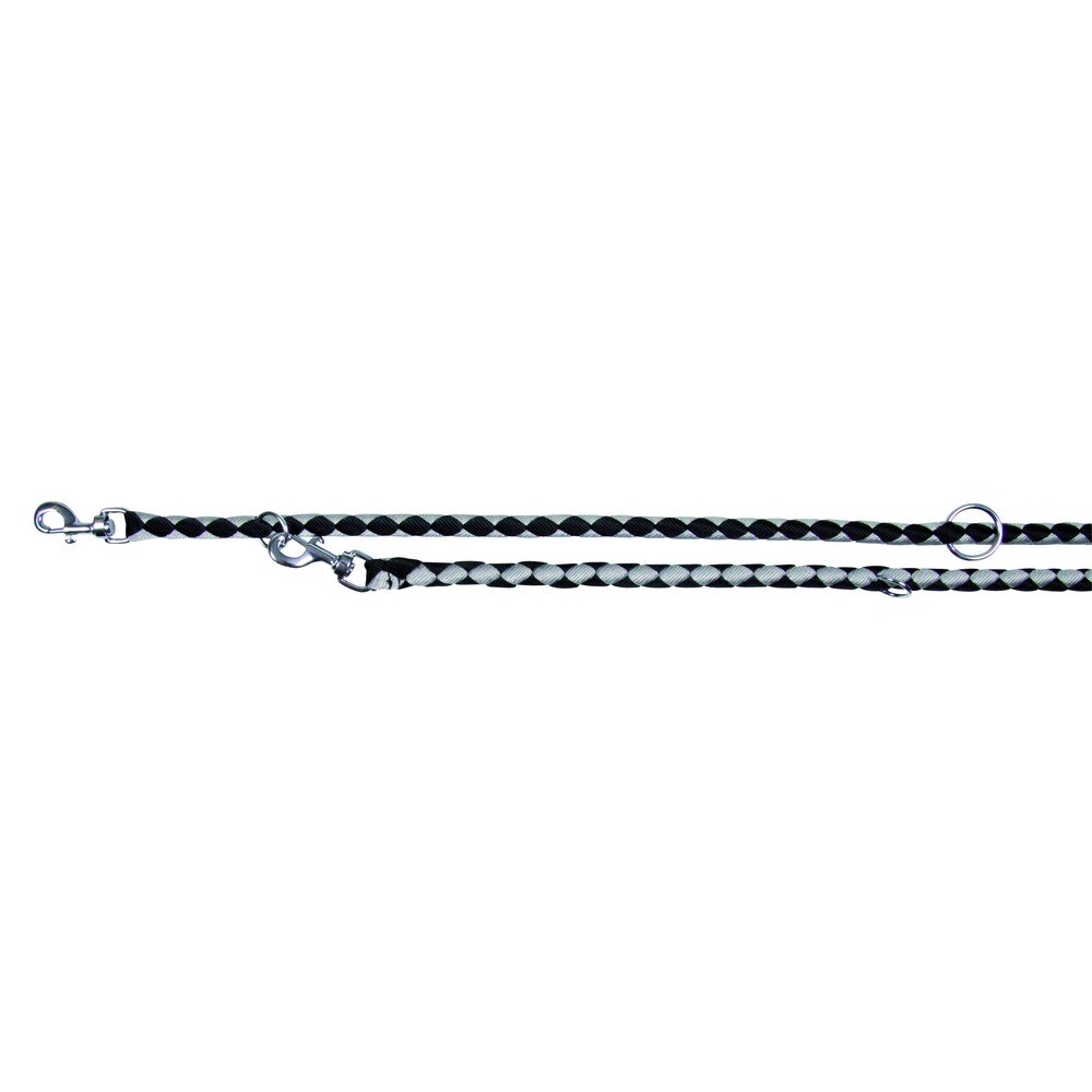 Lesa Trixie Cordelina Cavo Reglabila 2m/18 mm Negru/Gri 14361