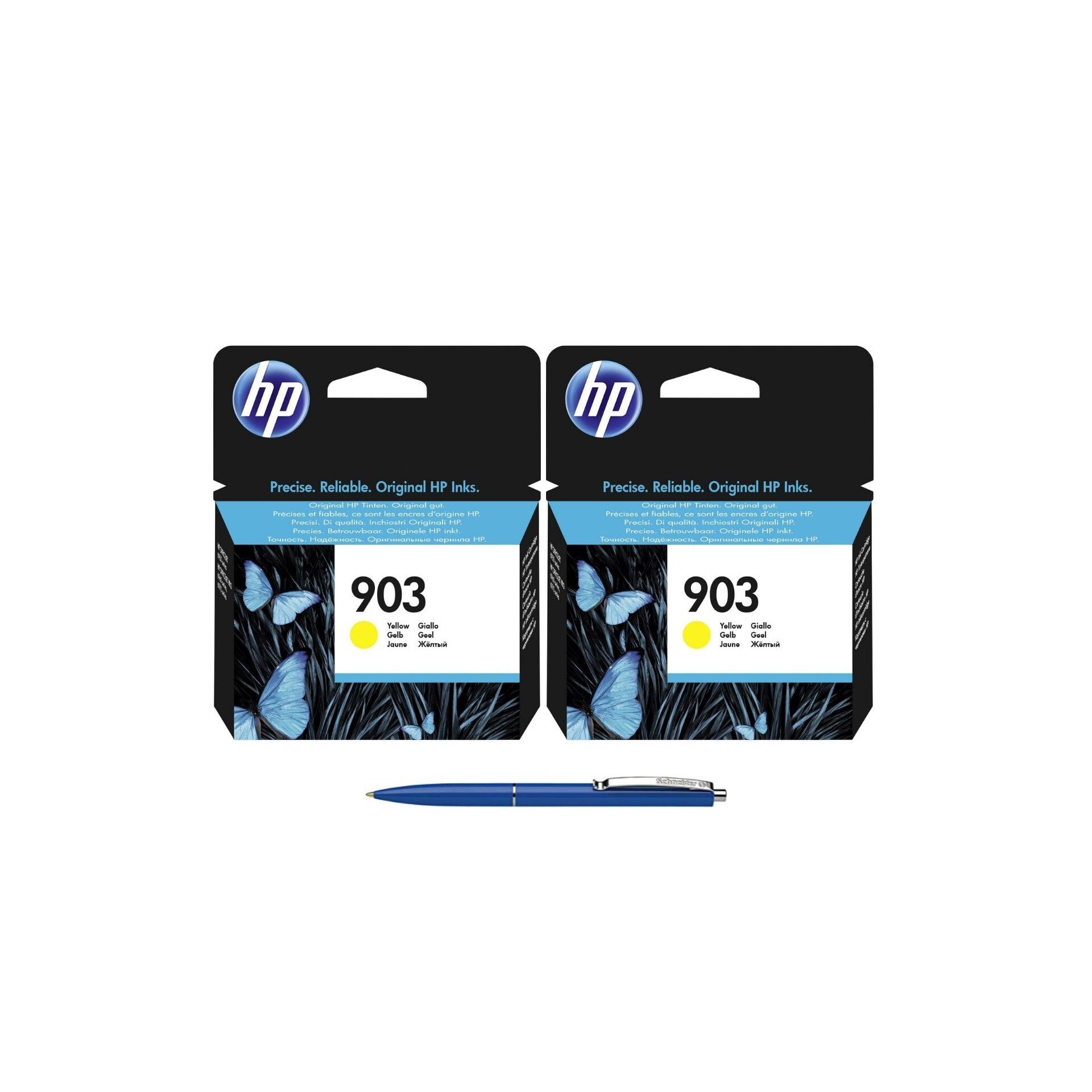 Pachet MAG4U Cartuse Cerneala Originale 2 bucati T6L95AE (903) Yellow si Pix Schneider