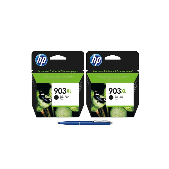 HP Pix Schneider MAG4U eredeti tintapatron csomag, T6M15AE (903XL) fekete, 2 db