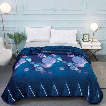 Patura Cocolino de pat dublu, 200/230, multicolor, Casa de Vis, 5F-9 Patura Cocolino de pat dublu, 200/230, multicolor, Casa de Vis, 5F-9