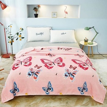 Patura Cocolino de pat dublu, 200/230, multicolor, Casa de Vis, F1B9 Patura Cocolino de pat dublu, 200/230, multicolor, Casa de Vis, F1B9
