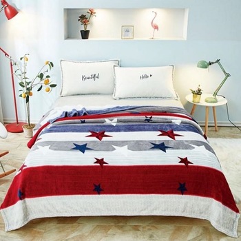 Patura Cocolino de pat dublu, 200/230, multicolor, Casa de Vis, F1B14 Patura Cocolino de pat dublu, 200/230, multicolor, Casa de Vis, F1B14