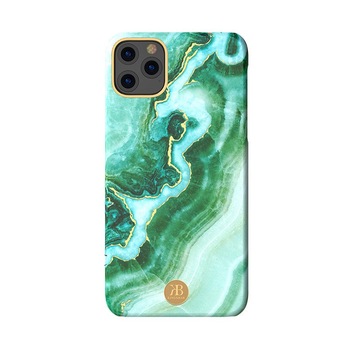 Husa iPhone 11 Pro Max Kingxbar Marble Green Husa iPhone 11 Pro Max Kingxbar Marble Green