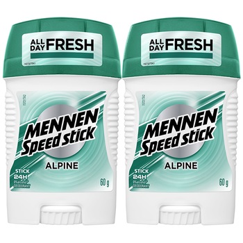 Pachet promo: 2 x Deodorant solid Mennen Speed Stick Alpine 60g Pachet promo: 2 x Deodorant solid Mennen Speed Stick Alpine 60g