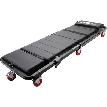 Carucior-pat mobil de interventie, pliabil, tapitat, pentru mecanici, 120x42x12 cm, BGS 2995 Carucior-pat mobil de interventie, pliabil, tapitat, pentru mecanici, 120x42x12 cm, BGS 2995