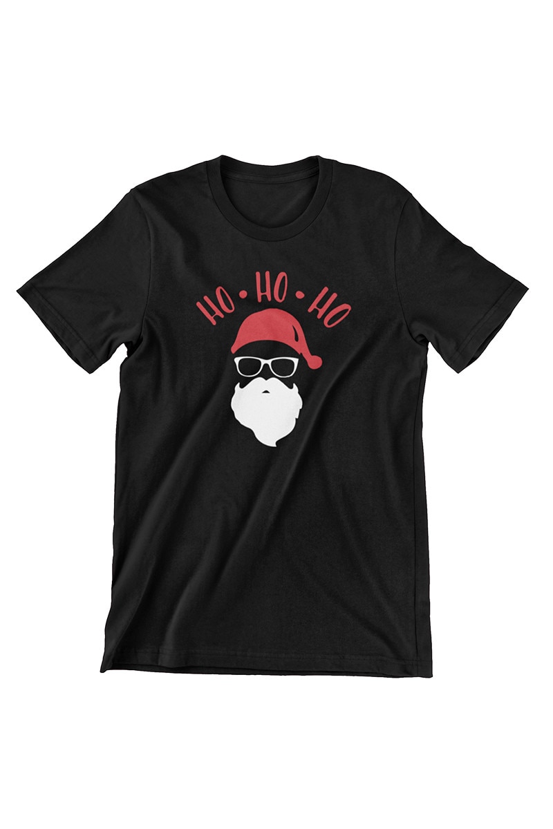 Tricou Barbati de Craciun, ho ho ho, Negru