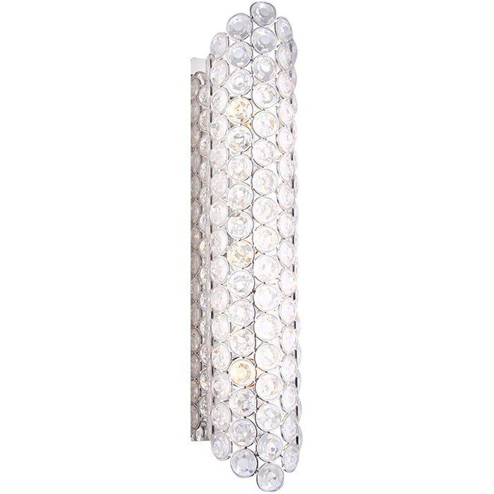 Aplica Globo Azalea 46630-3W crom, cristale plastic