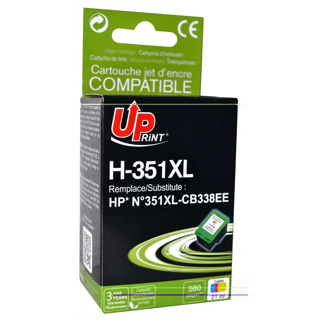 Uprint Cartus de cerneala UPRINT CB338EE HP, Cyan/Magenta/Yellow N 351 XL ...