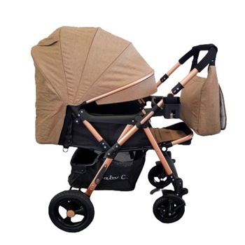 Carucior nou nascuti 2 in 1 BABY CARE™ PRO 511, Cu geanta bebe inclusa, Cadru aluminiu, Maner reversibil, Spatar reglabil in 5 trepte, Amortizoare, Plasa insecte, Frana picior,Pliabil , Maron Carucior nou nascuti 2 in 1 BABY CARE™ PRO 511, Cu geanta bebe inclusa, Cadru aluminiu, Maner reversibil, Spatar reglabil in 5 trepte, Amortizoare, Plasa insecte, Frana picior,Pliabil , Maron