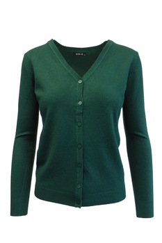 Cardigan, Univers Fashion, tricotat fin , inchidere cu 7 nasturi, verde Cardigan, Univers Fashion, tricotat fin , inchidere cu 7 nasturi, verde