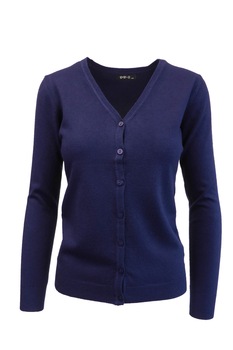 Cardigan, Univers Fashion, tricotat fin , inchidere cu 7 nasturi, albastru, marime S-M Cardigan, Univers Fashion, tricotat fin , inchidere cu 7 nasturi, albastru, marime S-M