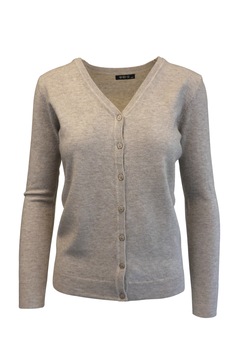 Cardigan, Univers Fashion, tricotat fin , inchidere cu 7 nasturi, bej, marime S-M Cardigan, Univers Fashion, tricotat fin , inchidere cu 7 nasturi, bej, marime S-M
